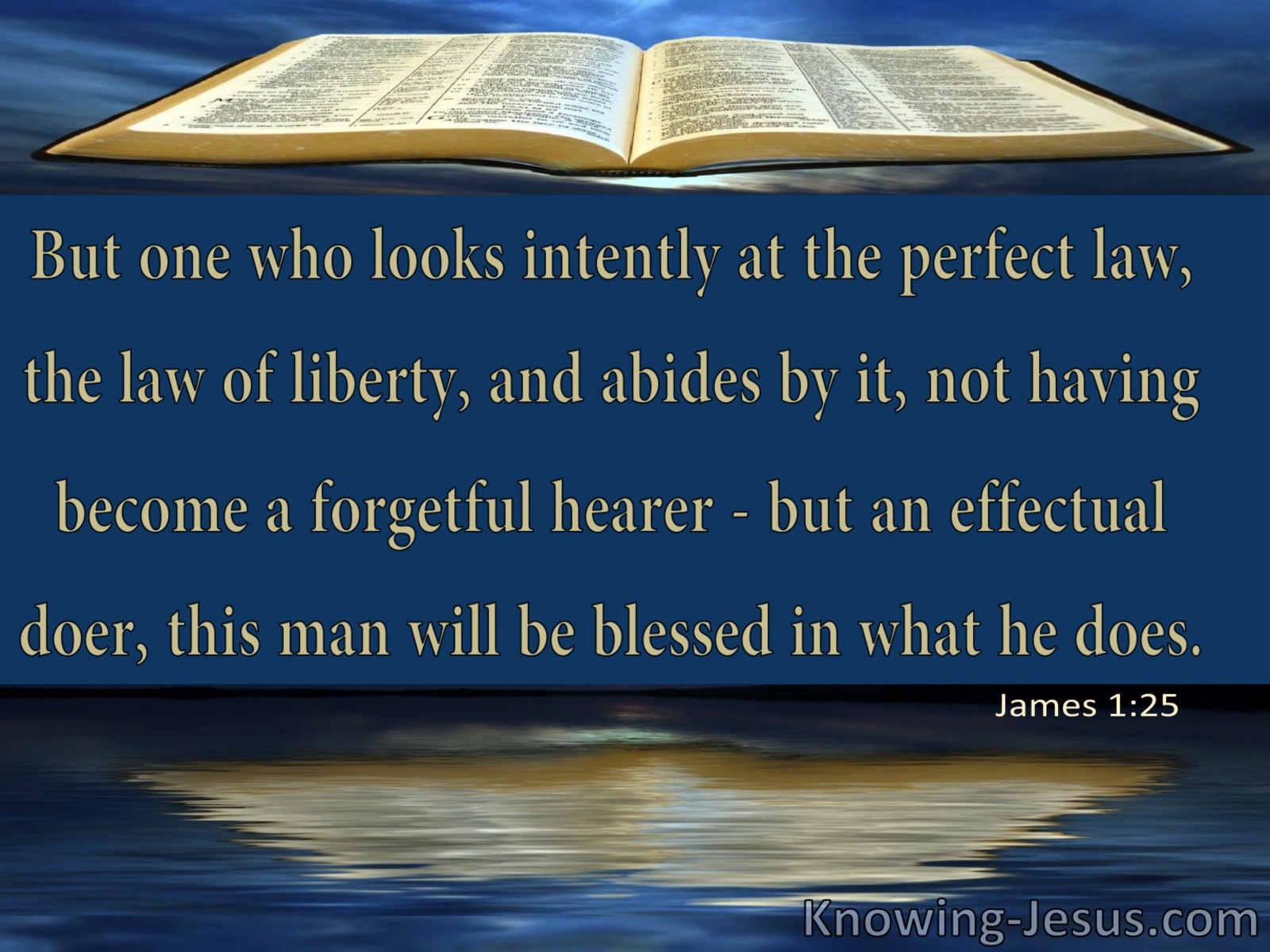 James 1:25 Abide By The Perfect Law Of Liberty (yellow)